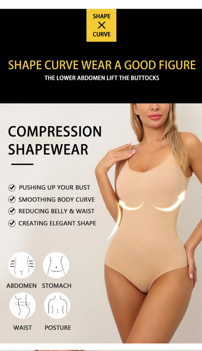Women Bodysuit Shapewear Tummy Control Full Body Shaper Slimming Sheath Butt Lifter Push Up Thigh Slimmer Abdomen Shapers Corset