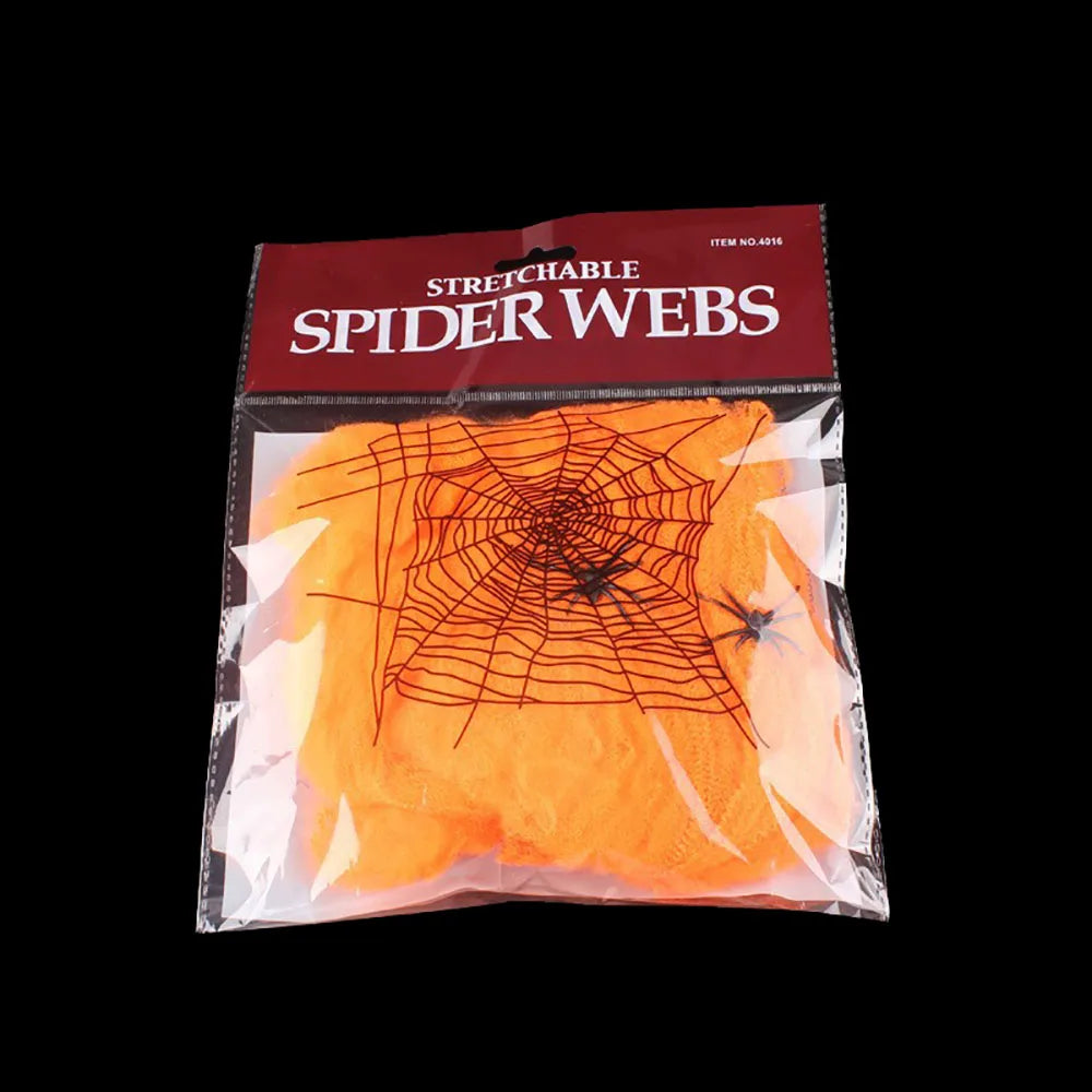 Halloween Decoration Spider Web,Artificial Spider Web,Stretchy Cobweb With Spider,Horror Gothic Haunted House Home Decor