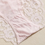 1 Set Elegant Erotic Lace Embroidery Breathable Fabric Lingeries : Push-Up Bra, Low Waist Sheer Panty - Ultimate Valentine's Day