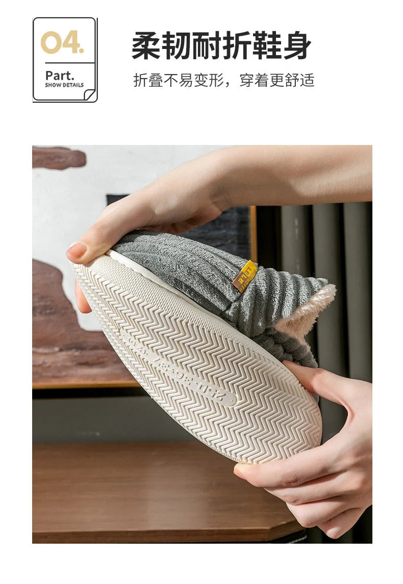 Asgard Classic Plush Slippers For Women Winter 2024 New Outdoor Fluffy Warm Boots Leisure Cotton Shoes Indoor Cozy Home Slides