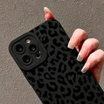 Black Print Leopard Graphic Phone Case For Samsung Galaxy A15 A35 A55 5G A34 A54 A33 A53 S25 S24 Ultra S23 S22 Plus S21 FE Cover