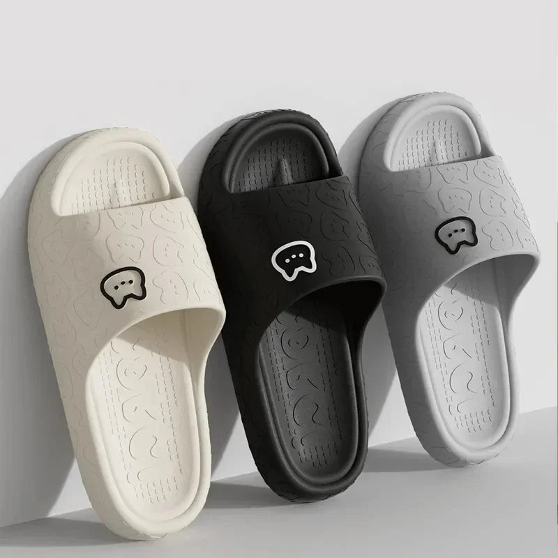 Summer Men Slippers Home Soft Sole Somfortable Good Resilience Bathroom Non-slip Beach Casual Women Colorful Silders Houseshoes