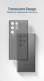 UltraThin 0.3mm shockproof transparent Outer case For Samsung Galaxy S24 Ultra Plus Solid Color Clear Frosted Matte PP Hard Case