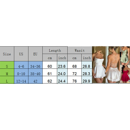 Women Sleeveless Satin Playsuits Fashion Summer Short Sling Backless Jumpsuits Cross Tie-Up Bandage Romper Streetwear Outfit