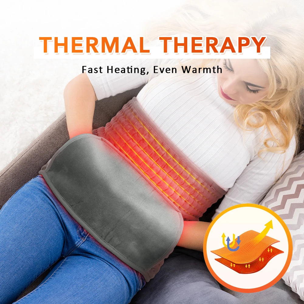 Electric Heating Waist Belt Warm Thermal Pad Office Home Temperature Control Waist Belt Warming Back Hand Warmer