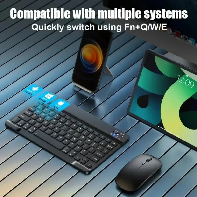 10 inch Bluetooth Keyboard for tablet ipad Keyboard and Mouse Kit for ipad Xiaomi Samsung Huawei Lenovo For Android ios Windows