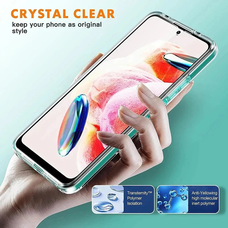 360 Full Silicone Case for Xiaomi Redmi Note 13 14 Pro Plus 12S 11S 10S 9 8 7 Pro 9S 14C 14T 13T 12T 11T 10T Poco X6 X5 X4 X3 F3