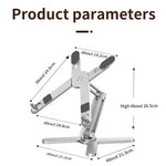 Portable Aluminum Alloy Tablet Bracket Foldable Telescopic Laptop Desktop Stand 360° Rotation Lifting Notebook Table Holder