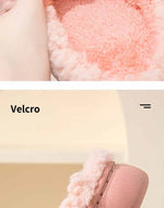 Eyriphy New Fashion Cotton Slippers For Women Winter Warm House Shoes Curly Faux Cotton Bedroom Slides Non-Slips Comfort Slipper