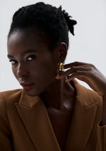 Yhpup High Quality Stainless Steel Round Geometric Chunky Hoops Earrings for Women Charm Metal Simple Fashion Jewelry Waterproof