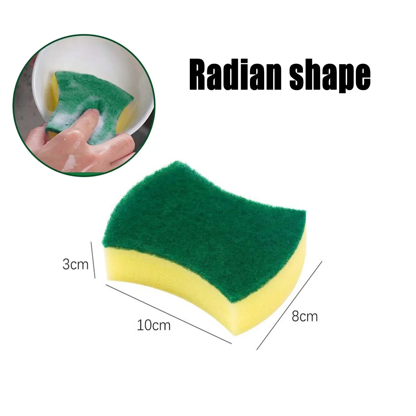 Highly Absorbent Cleaning Sponges Dish washing Magic Clean Pot Rust Stain Sponge Brush Kitchen Grease Cleaner Household Tools