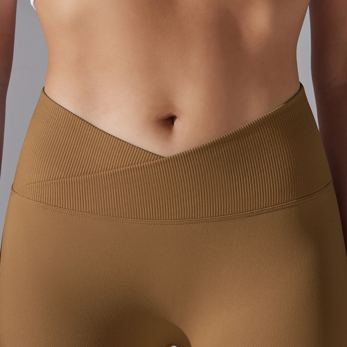 Crossover Waist Women Yoga Leggings Hips Lifting Gym Leggings Seamless Sport Pants High Waist Fitness Leggings Workout Running