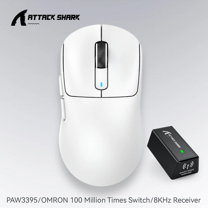 Attack Shark X3orX3Pro  PixArt 1K/4K lightweight，3-mode macro wireless gaming mouse,26K DPI PAW3395,suitable for laptop/Win/Mac