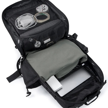 QT&QY 50L Tactical Backpack survival Bag Hunting MOLLE Backpack GYM For Men EDC Outdoor Hiking Rucksack Witch Bottle Holder