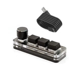 Macropad Macro Programming Keyboard RGB Mini Hot Swap Gaming Custom Knob Keypads Red Switch 3 Keys Knob For Photoshop Multimedia