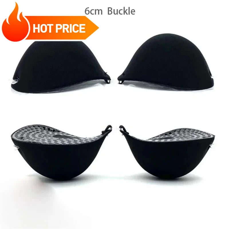 Thick Invisible Bra Thickened Chest Sticker Flat Chest Display Big Silicone Breast Sticker Bridal Wedding Dress 2.5CM/3.5CM/6CM