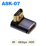 HDMI-compatible Cable Adapter mini micro hdmi to HDMI 2.1 Converter 48Gpbs 8K60HZ 4K120HZ for HDTV Projector PS4 PS5 Laptop PC
