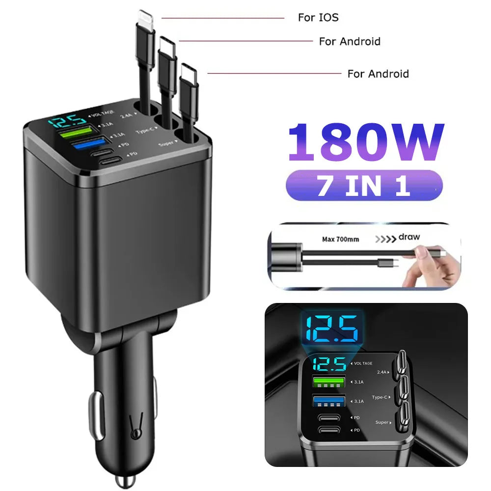 150W Car Charger PD30W Car Cigarette Lighter
