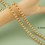 YEGUI C77,diy chain,18k gold rhodium plated,copper,pass REACH,nickel free,jewelry making,charms,diy bracelet necklace,1m/lot