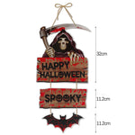 Halloween Hanging Banner Garland Bunting Pumkin Ghost Bat Paper Banner Door Hanging Ornaments Halloween Xmas Party Decoration