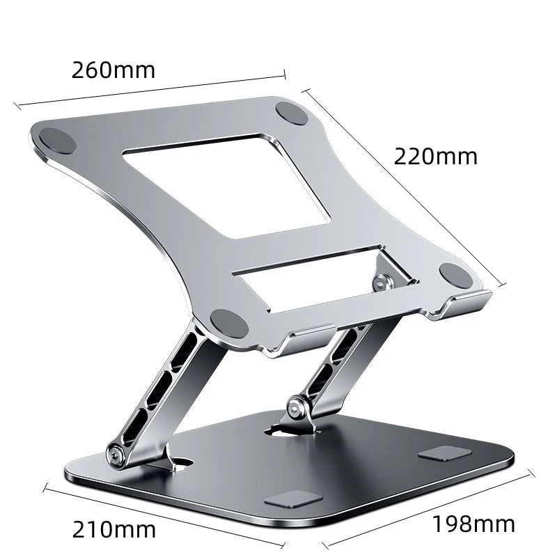 PANTXIKE Laptop Stand Foldable Aluminum Alloy Portable Notebook Stand 10-17 Inch Macbook Air Pro Computer Bracket Laptop Holder