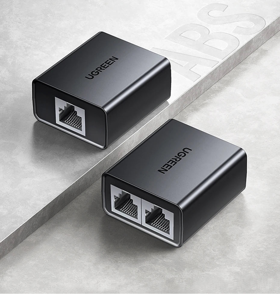 UGREEN RJ45 Splitter 1 to 2 Ethernet Adapter Internet Network Cable Extender RJ45 Connector Coupler for PC Laptop TV Box Router