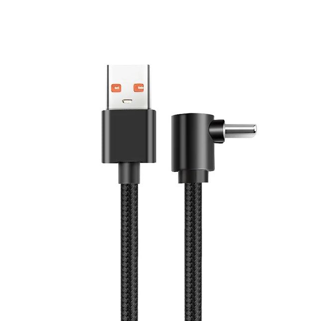 90 Degrees Braid 0.25m/0.5m/1m/2m 4A Quick Charger Elbow USB to Type C  Cord PD Cable For iPhone Samsung Huawei Xiaomi Macbook