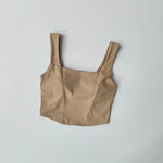 One-piece Cup Cross Back Sports Bra Women's Shockproof Tank Top Running Fitness Bra Quick Drying Breathable Yoga Bra