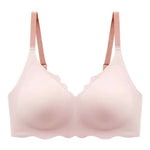 Sexy Seamless Bras For Women Wire Free Push Up Brassiere V Neck Bralette Women's Glossy Soft Underwear Female Lingerie Intimates