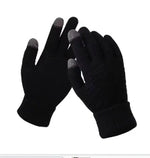 Women Men Warm Winter Touch Screen Gloves Stretch Classical Knit Mittens Wool Full Finger Outdoor Cycling Driving Glove