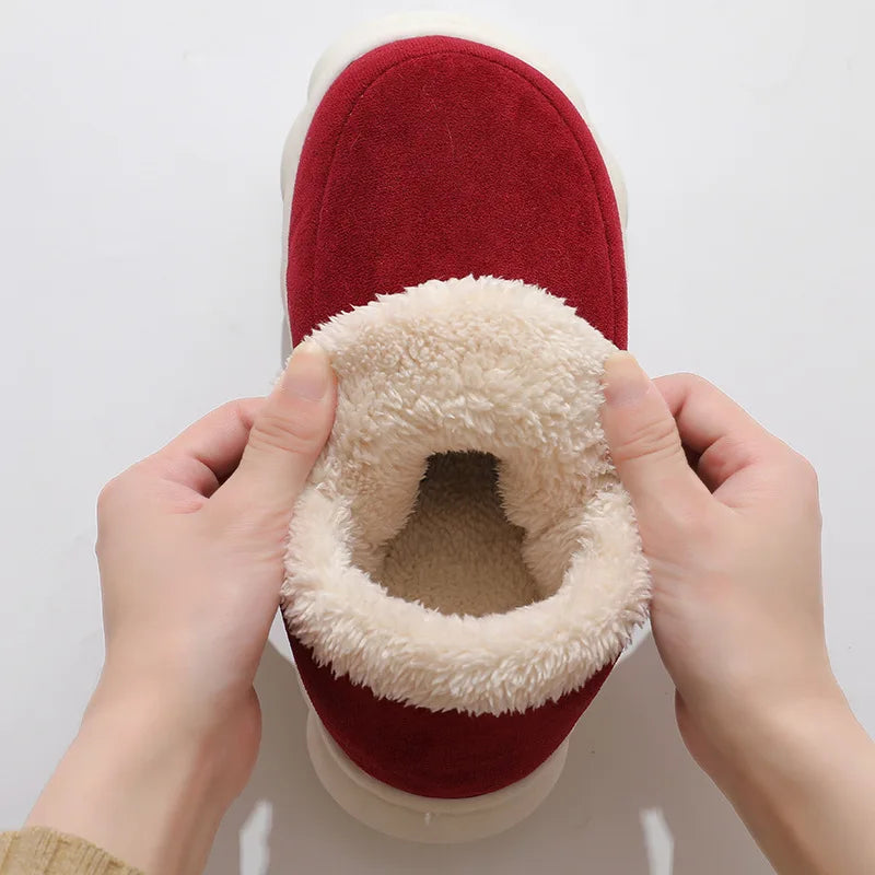 Asgard Classic Plush Slippers For Women Winter 2024 New Outdoor Fluffy Warm Boots Leisure Cotton Shoes Indoor Cozy Home Slides