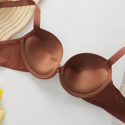 The Best-selling Sexy Gathering Promotion Style Glossy Letter Shoulder Strap Two-piece Women's Underwear Set B2050