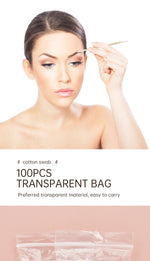 100/300pcs Double Head Cotton Swab Women Makeup Cotton Buds Tip For Medical Wood Sticks Nose Ears Cleaning Health Care Tools