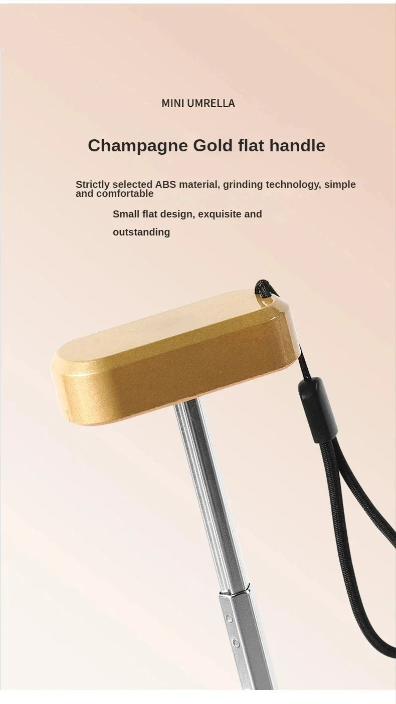 Mini Sun Umbrella Pocket Rain Umbrella Vinyl Folding UV Ultraviolet Protection Sun Shade Pocket Parasol Capsule