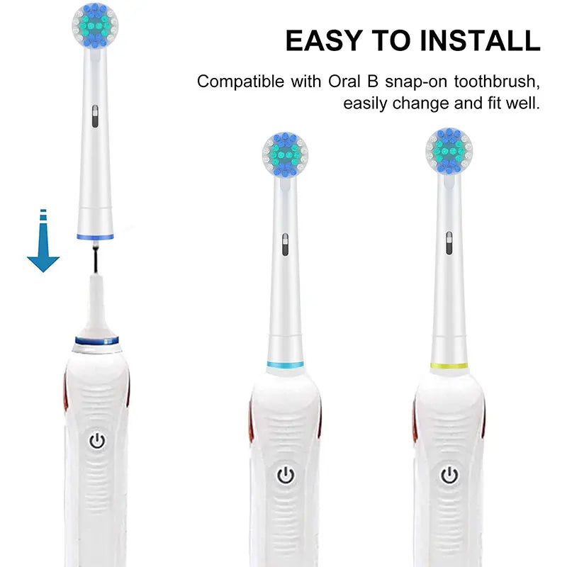Toothbrush Head Compatible with Oral b Braun Electric Toothbrush, Precision Replacement Brush Heads for Pro Smart Genius, Effici