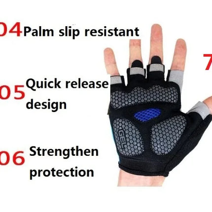 Gym Gloves Fitness Training Fingerless Men Women Bodybuilding Exercise Sports Gloves for Cycling Bicycle Anti Slip Breathable