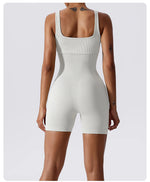 High Elastic Integrated Tight Fitting Jumpsuit Aerial Beauty Back Yoga Suit Seamless Jumpsuit for Women