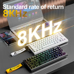 X68HE ATTACK SHARK Magnetic Gaming Keyboard Mechanical Wired for Pro Gaming 0.01mm Rapid Trigg 8000Hz SOCD/Rs 0.125ms 128K Rate