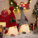 1~4pcs 2024 Christmas Doll Elf Knitted Gnome with Led Night Light Christmas Decorations for Home Xmas Navidad New Year 2025 Gift