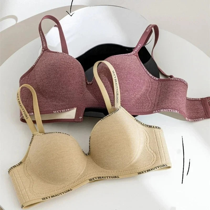 Wireless Push Up Bra A-C Cup Seamless Invisible Bralette w/ 3D Pads Anti-Sagging Comfort for Small Chest No Trace Underwear