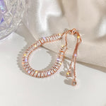 Full of Rhinestone Stainless Steel Bracelet For Women 2022 New  Designer Shiny Luxury Zircon Adjustable Bracelets Jewelry Gift