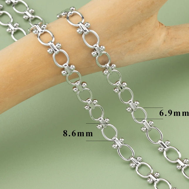 YEGUI C77,diy chain,18k gold rhodium plated,copper,pass REACH,nickel free,jewelry making,charms,diy bracelet necklace,1m/lot