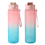 1PCS 800ML Large Capacity Sports Water Bottle Leak Proof Colorful Plastic Cup Drinking Outdoor Travel Portable Gym Fitness Jugs