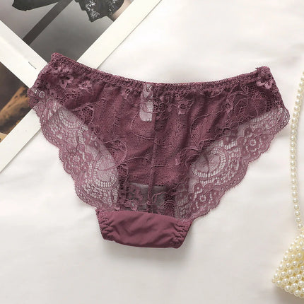 High Quality Hot Selling Sexy Women's Wireless Two-piece Butterfly Solid Color Underwear Women's Lace Underwear Set B2046