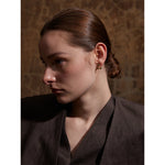 Yhpup 316L Stainless Steel Metal Chic Cherry Golden Stud Earrings Water Resistant Charm Fashion Jewelry 18K PVD Plated Wholesale