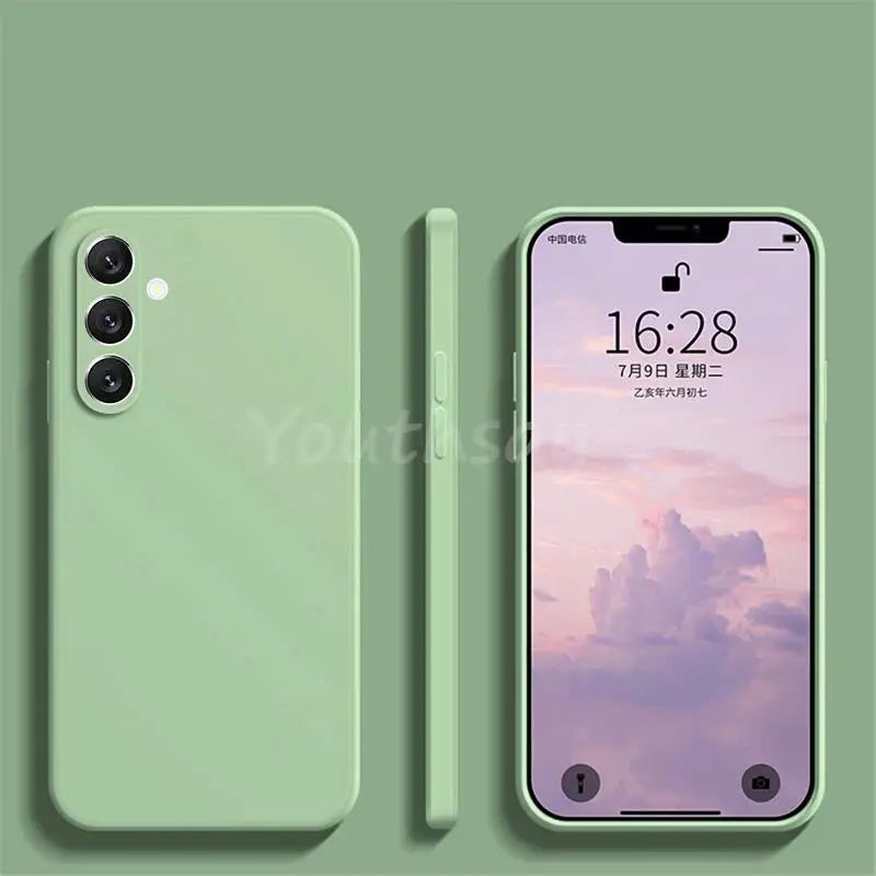 For Samsung Galaxy S24 FE Case Silicone Plain Protect Cover Samsung S25 FE S24 FE S23 S21 S22 Plus Ultra Cover Rubber Case