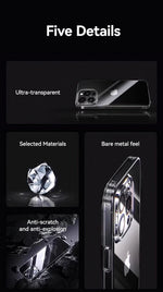 Joyroom Case For iPhone 16 15 14 13 Pro Max Anti-drop Transparent Cover For iPhone 16 Pro Max Soft TPU Case With Len Protection