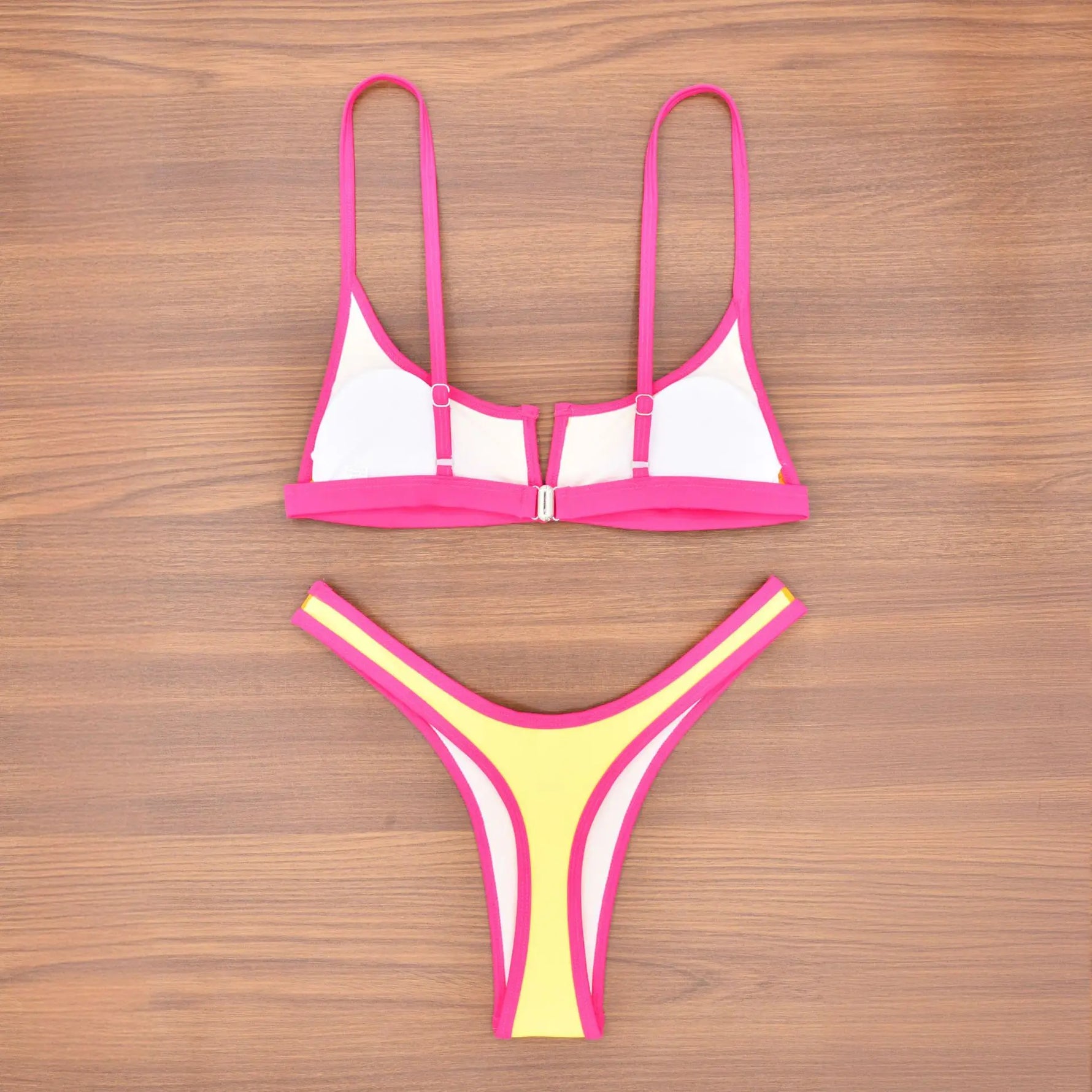 Splicing Denim V Shaped Thong Bikini Women Swimsuit Female Swimwear Two Pieces Bikini Set Bather Push Up Bathing Suit Swim Lady