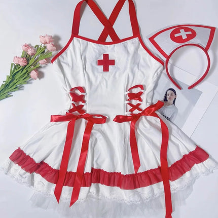 Sexy Lingerie Erotic Nun Uniform Passion Witch Costume Temptation Cosplay Dress Japanese Anime Porno Party Maid Nurse Sets