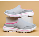 2024 Summer new breathable mesh shoes outdoor non-slip walking shoes comfortable sandals men half slippers casual loafers 35-48